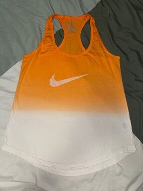 Nike Women’s Orange-to-White Ombre Racerback Tank
